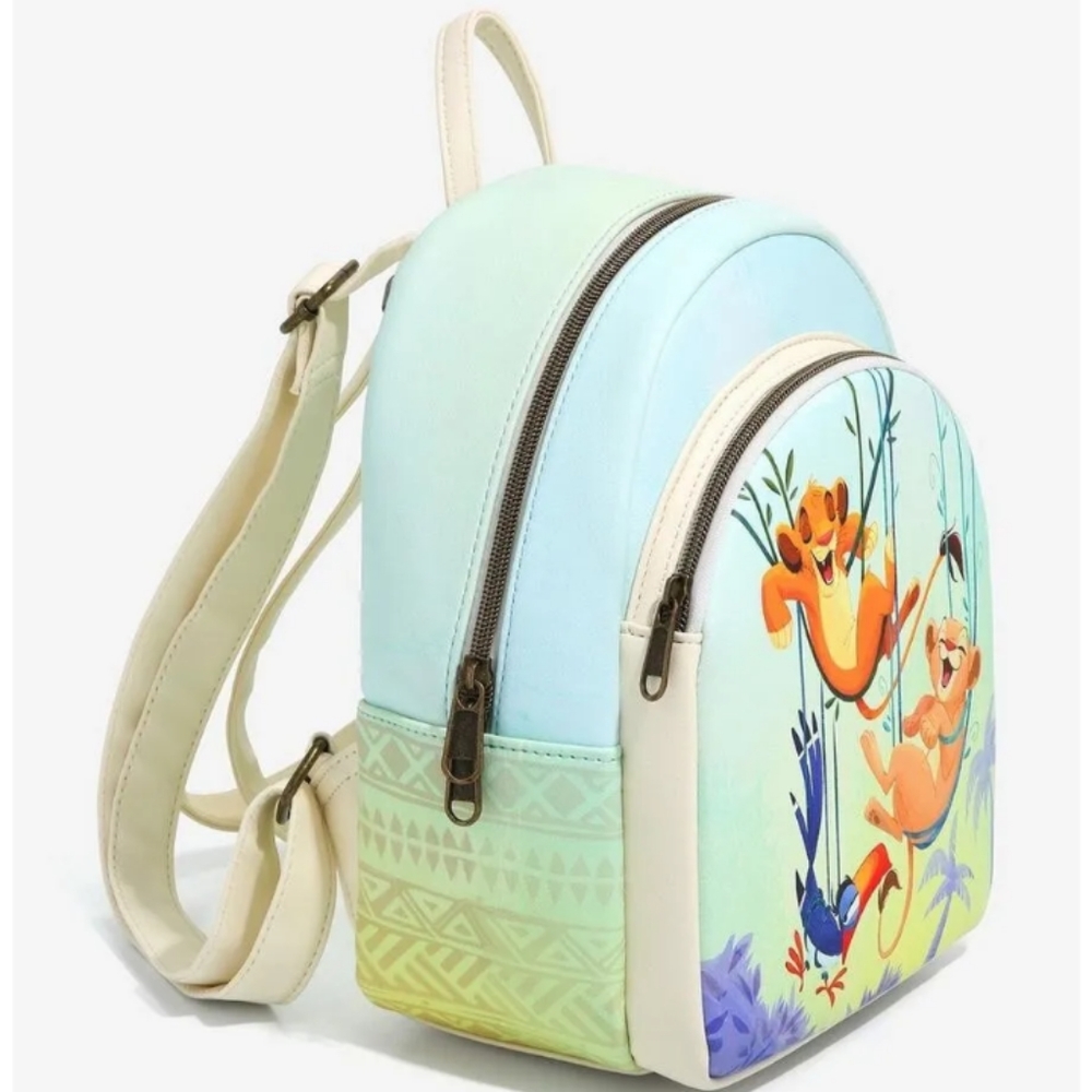 Simba & Nala The Lion King No Worries Mini Backpack Loungefly Disney